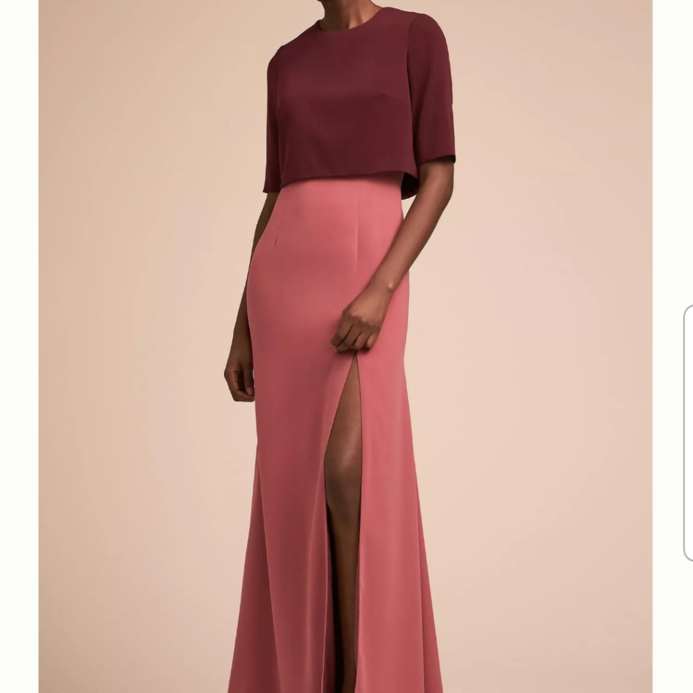 Bhldn color block maxi dress
